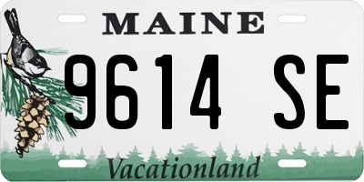 ME license plate 9614SE