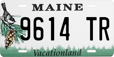 ME license plate 9614TR