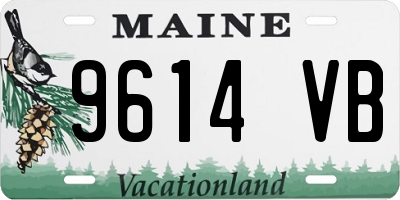 ME license plate 9614VB