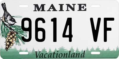 ME license plate 9614VF