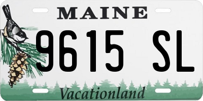 ME license plate 9615SL
