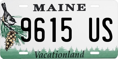 ME license plate 9615US