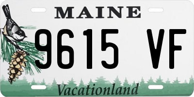 ME license plate 9615VF