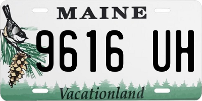 ME license plate 9616UH