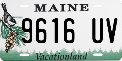 ME license plate 9616UV