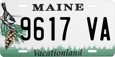 ME license plate 9617VA