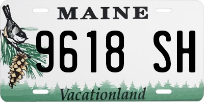 ME license plate 9618SH