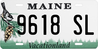ME license plate 9618SL