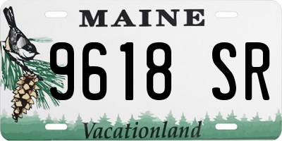 ME license plate 9618SR