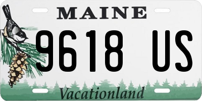 ME license plate 9618US