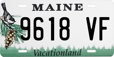 ME license plate 9618VF