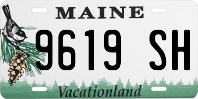 ME license plate 9619SH