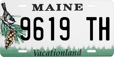 ME license plate 9619TH