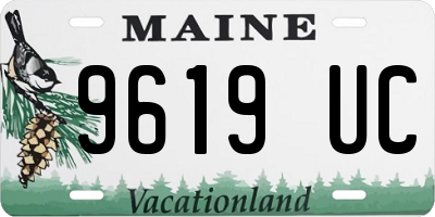 ME license plate 9619UC