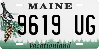 ME license plate 9619UG