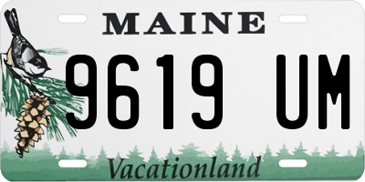 ME license plate 9619UM