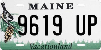 ME license plate 9619UP