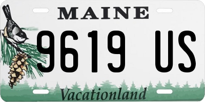 ME license plate 9619US