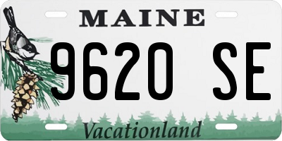 ME license plate 9620SE