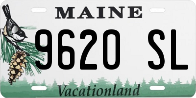 ME license plate 9620SL