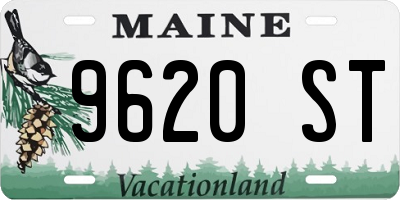 ME license plate 9620ST