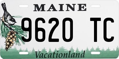 ME license plate 9620TC