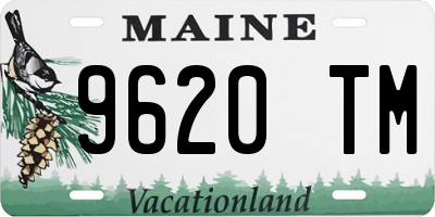 ME license plate 9620TM