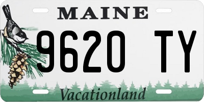 ME license plate 9620TY