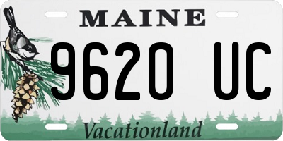 ME license plate 9620UC