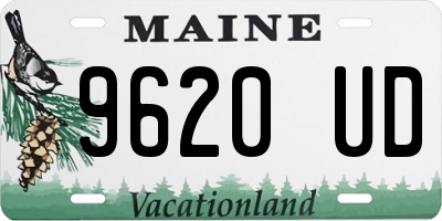 ME license plate 9620UD