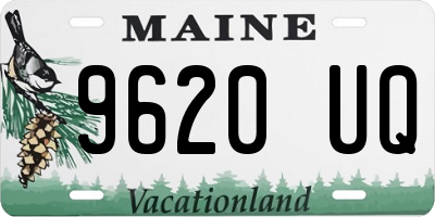 ME license plate 9620UQ