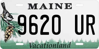 ME license plate 9620UR