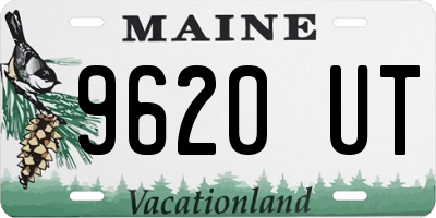 ME license plate 9620UT