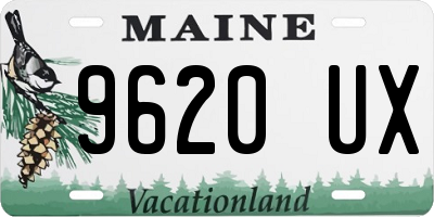 ME license plate 9620UX