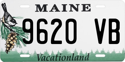 ME license plate 9620VB