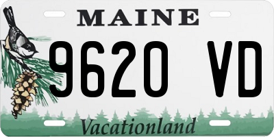 ME license plate 9620VD