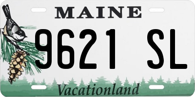 ME license plate 9621SL