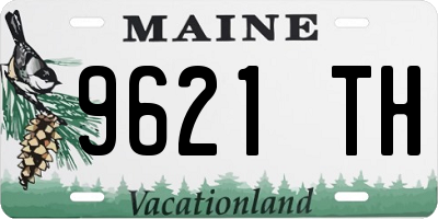 ME license plate 9621TH