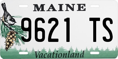 ME license plate 9621TS