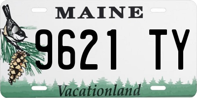 ME license plate 9621TY
