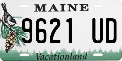 ME license plate 9621UD