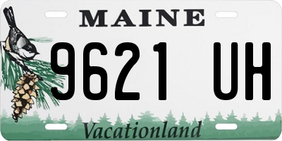 ME license plate 9621UH