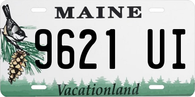 ME license plate 9621UI
