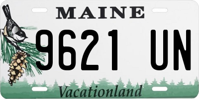 ME license plate 9621UN