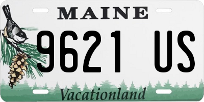 ME license plate 9621US