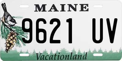 ME license plate 9621UV