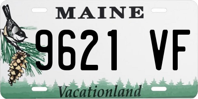 ME license plate 9621VF