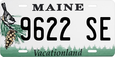 ME license plate 9622SE