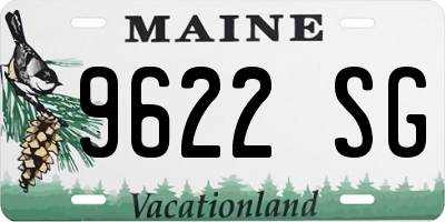 ME license plate 9622SG