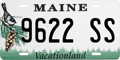 ME license plate 9622SS